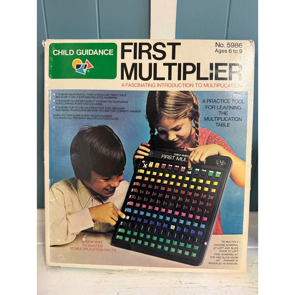 Vintage Child Guidance First Multiplier No 5986 Math Learning Toy Gabriel Ind